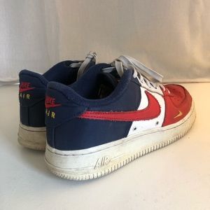red white and blue air force ones